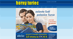 Desktop Screenshot of hornyturiec.sk